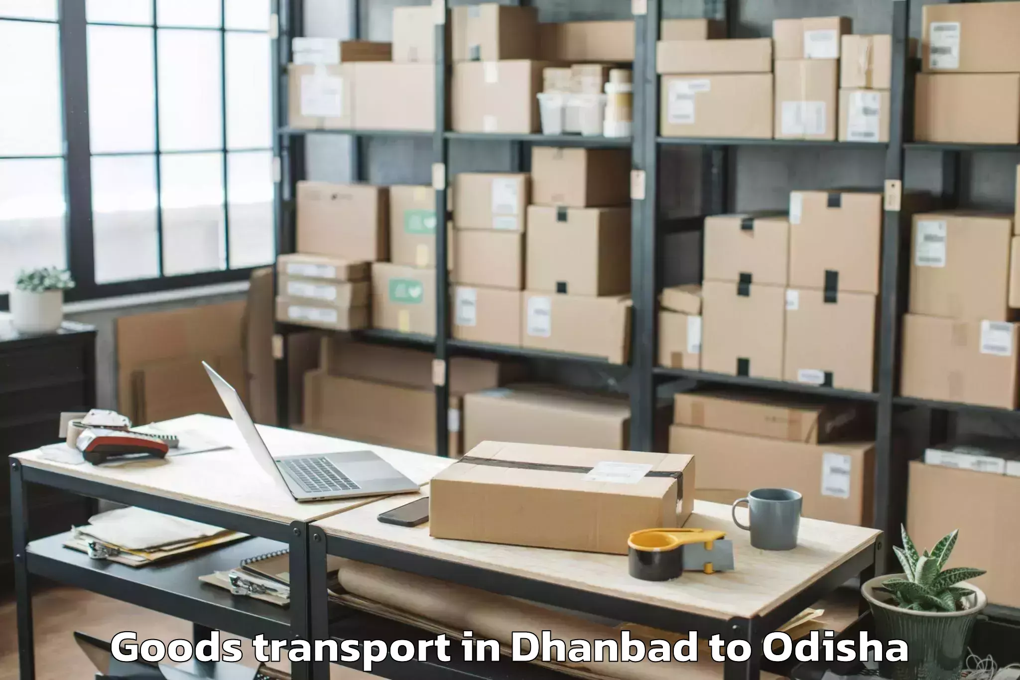 Quality Dhanbad to Ambadala Goods Transport